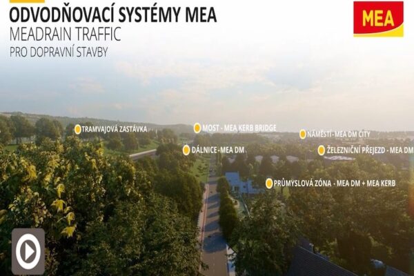 MEA TRAFFIC: Odvodňovací systémy určené pro zátěžové komunikace