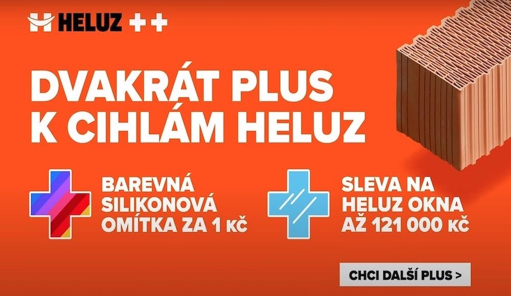 Získejte k cihlám omítku za korunu a 121 tisíc příspěvek na okna