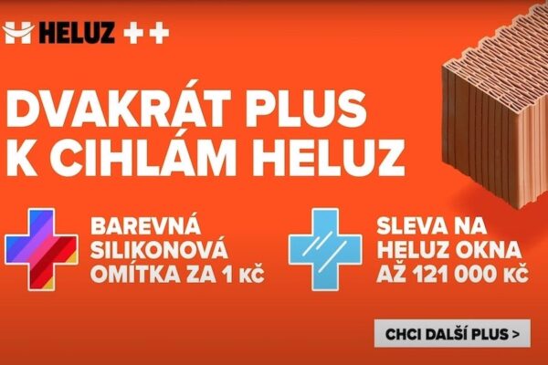 Získejte k cihlám omítku za korunu a 121 tisíc příspěvek na okna