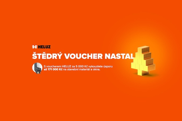 Štědrý voucher nastal: Vánoční akce HELUZ nabízí úsporu až 171 000 Kč