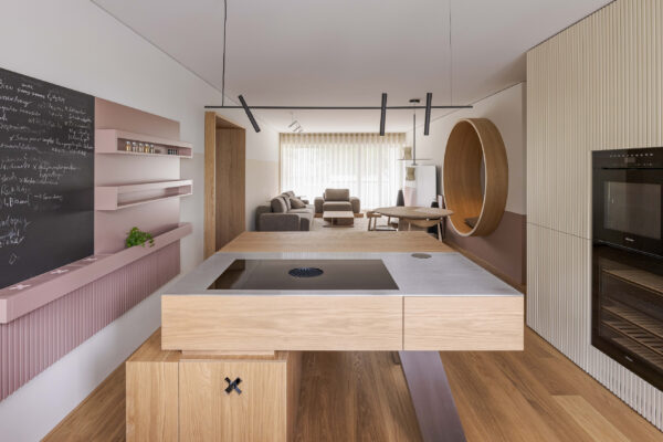Interiér bytu ve Švýcarsku, autoři BEEF ARCHITEKTI, foto Lenka Némethová