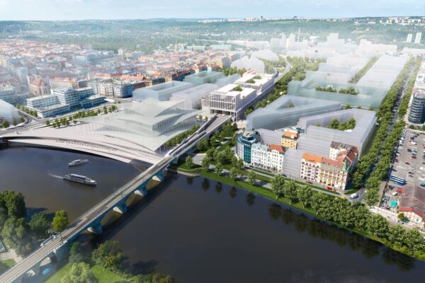 Nádraží Praha-Bubny, autoři a vizualizace Jakub Cigler Architekti