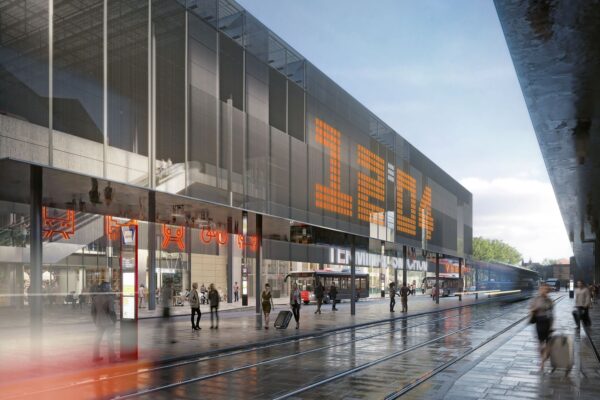 Nádraží Smíchov, autoři A69 – architekti, vizualizace SDAR