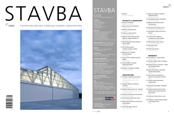 Stavba 1/2025 obálka a obsah