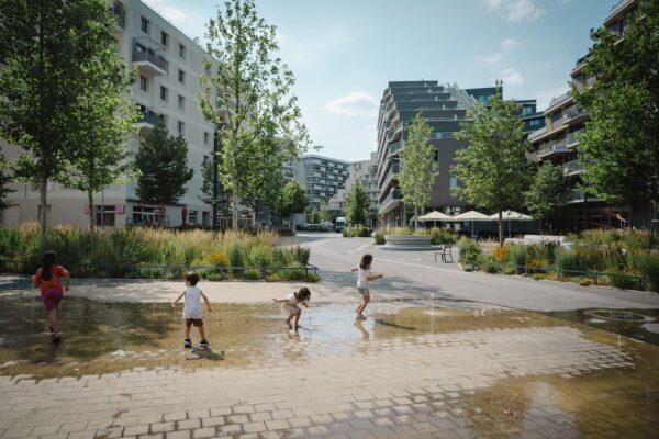 Vídeňská čtvrť budoucnosti Aspern Seestadt, foto Luiza Puiu, zdroj Mezinárodní kancelář města Vídně