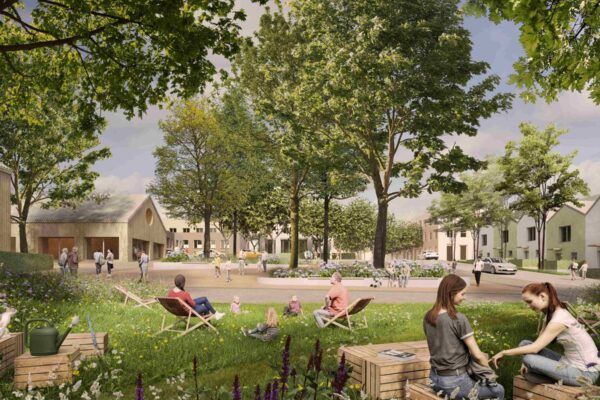 Centrum Staré Bělé v Ostravě, autoři a vizualizace UNIT architekti, zdroj MAPPA Ostrava
