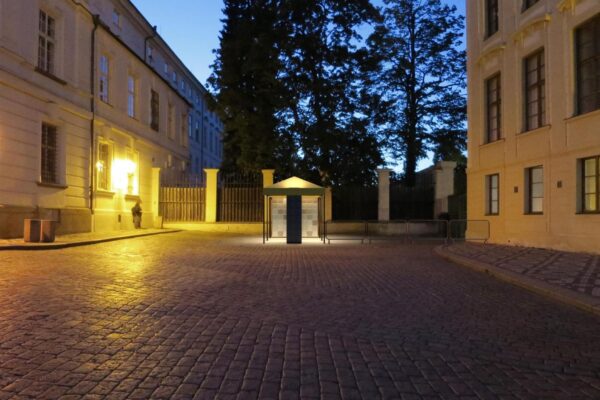Soutěž na nová kontrolní stanoviště Pražského hradu, 1. místo Atelier HRA, zdroj Správa pražského hradu