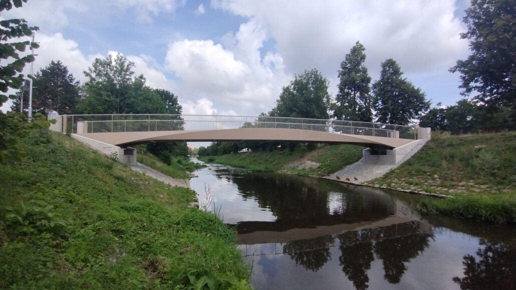 Lávka v Chrudimi, autoři Anta Ingeniería Civil, S.L.P., foto zdroj Město Chrudim
