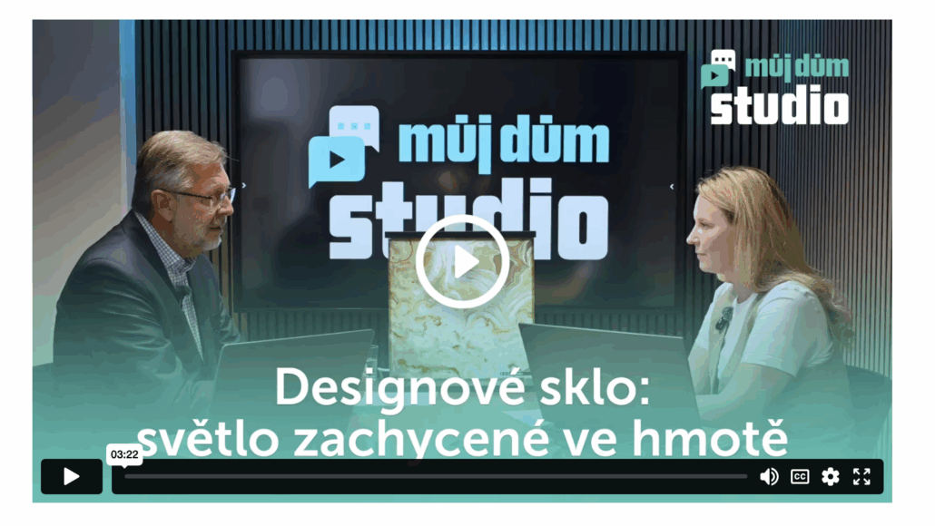 Designové sklo: světlo zachycené ve hmotě
