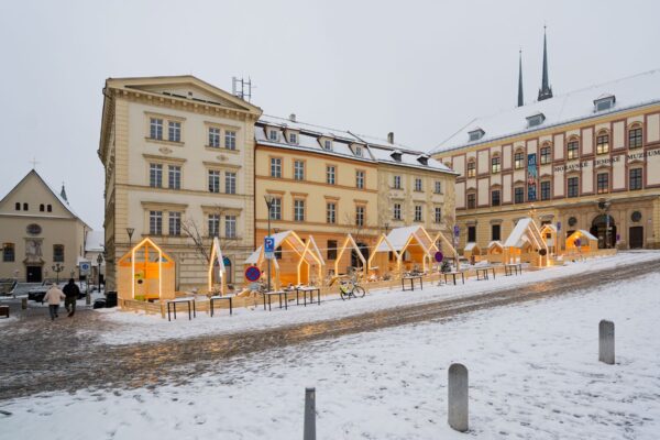 Dětská vánoční vesnička v Brně, autoři Consequence forma architects, foto Petr Šmídek