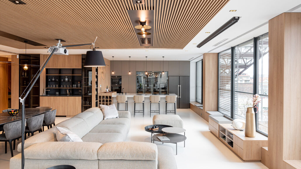 Profesionálním propojením dvou prostorů vzniklo prémiové a elegantní bydlení