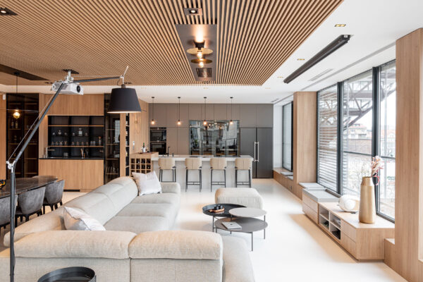 Profesionálním propojením dvou prostorů vzniklo prémiové a elegantní bydlení