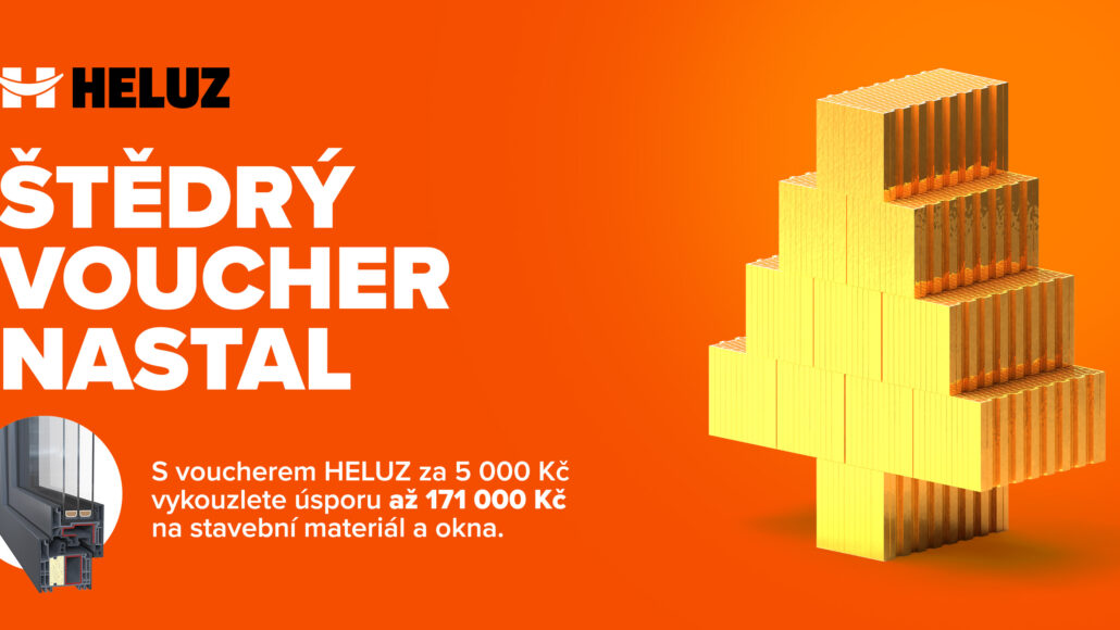 Štědrý voucher nastal: Vánoční akce HELUZ nabízí úsporu až 171 000 Kč