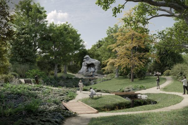 Soutěž na obnovu Chotkových sadů , autoři a vizualizace Arkytek, zdroj Správa Pražského hradu