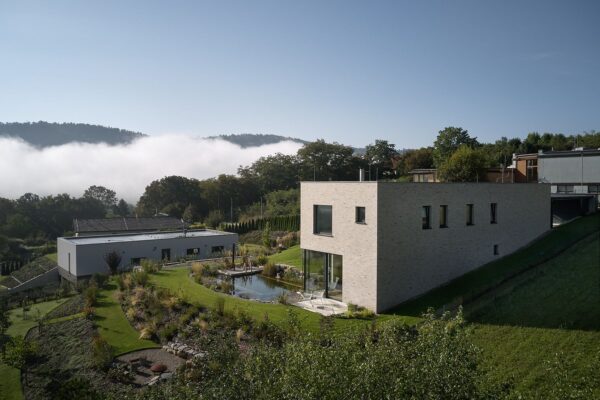 Rodinný dům s jezírkem v Černošicích, autoři Stempel Tesař architekti, foto Filip Šlapal