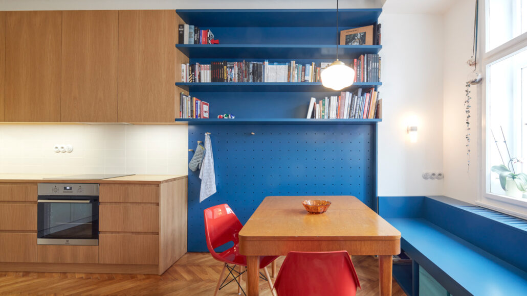 Interiér bytu na Letné, autoři 0,5 Studio, foto Peter Fabo