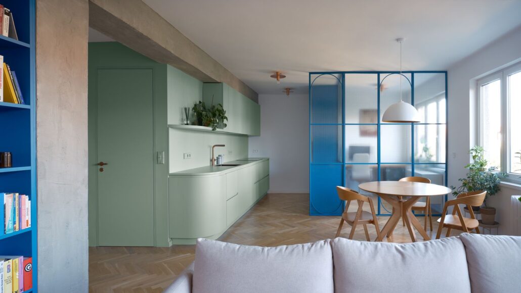 Interiér bytu v Praze, autorky B² Architecture, foto Alexander Dobrovodský