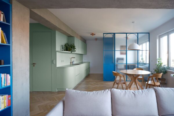 Interiér bytu v Praze, autorky B² Architecture, foto Alexander Dobrovodský