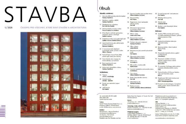 Časopis STAVBA 1/2026, foto Filip Šlapal