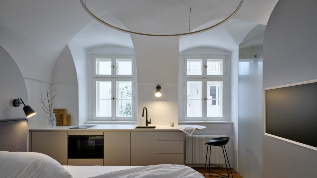 Interiér malého bytu v Praze, autoři Tunicate, foto BoysPlayNice