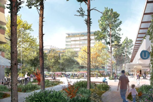 Vizualizace nové čtvrti RothNEUsiedl ve Vídni, zdroj Stadt Wien – Stadtteilplanung und Flächenwidmung
