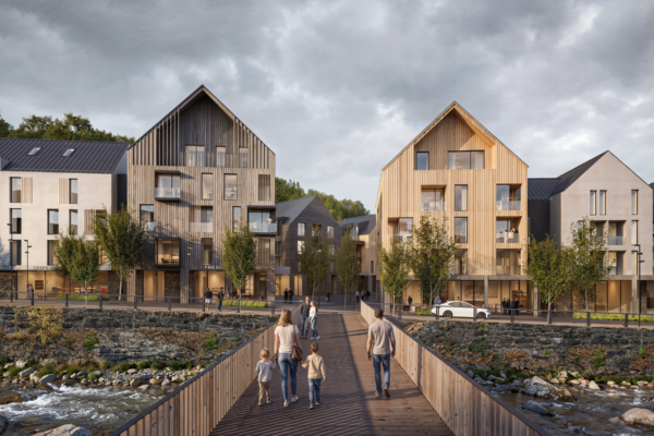 Návrh budoucí podoby centra Špindlerova Mlýna, autoři ADR, zdroj Penta Real Estate