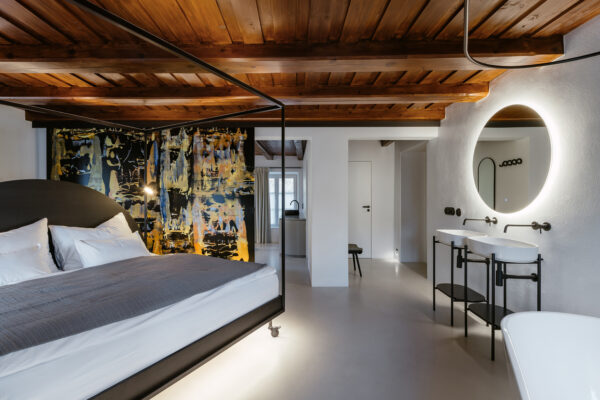 Interiér penzionu v Českém Krumlově, autoři Architéka, foto Václav Novák