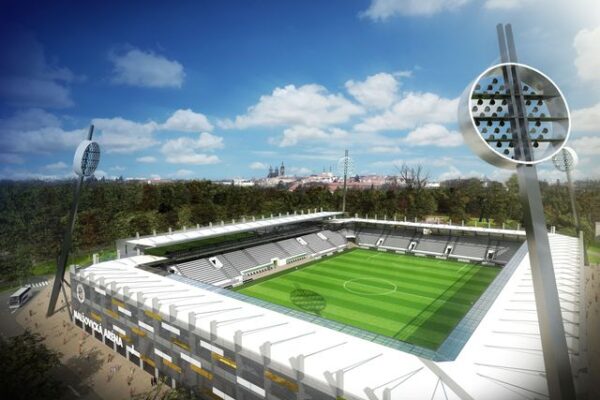 Hradeckou fotbalovou arénu bude projektovat Centroprojekt Zlín