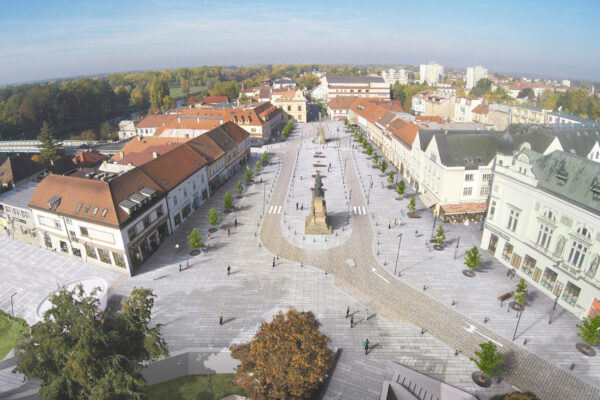 Nový pohled na podobu Jiřího náměstí v Poděbradech
