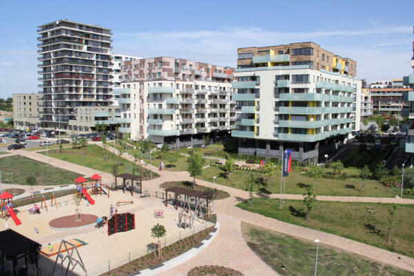 Nový park v Britské čtvrti na Západním Městě