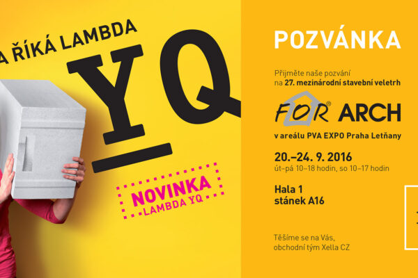 Společnost Xella zve na prezentace a přednášky při 27. veletrhu Forarch