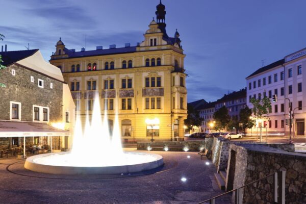 Písek - rekonstrukce parteru obvodové linie historického centra