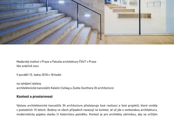 3h architecture: Kontext a prostorovost