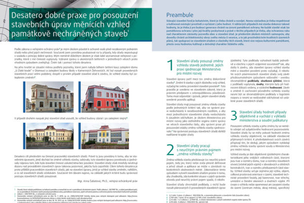 Desatero dobré praxe