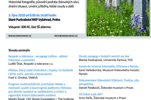 Seminář |Péče o židovské kulturní dědictví|