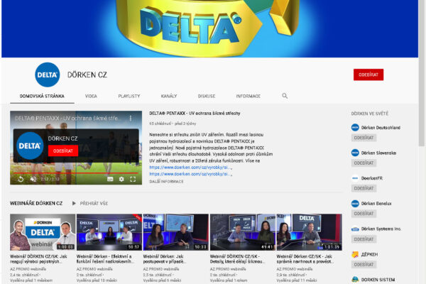 Youtube kanál DÖRKEN CZ