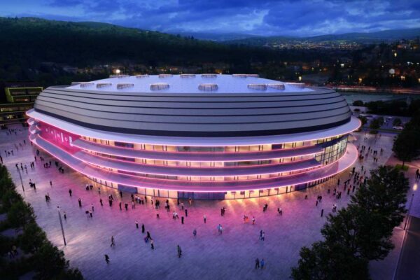 Výstava 3D modelů multifunkční haly Arena Brno