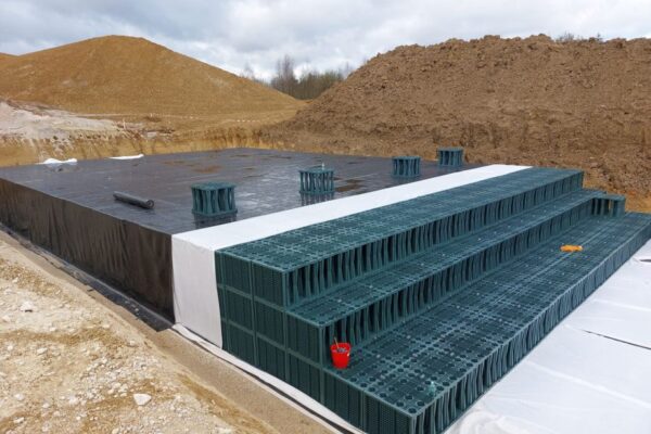 Retenční galerie MEA o objemu přes 1 000 m3 instalována za 10 dní